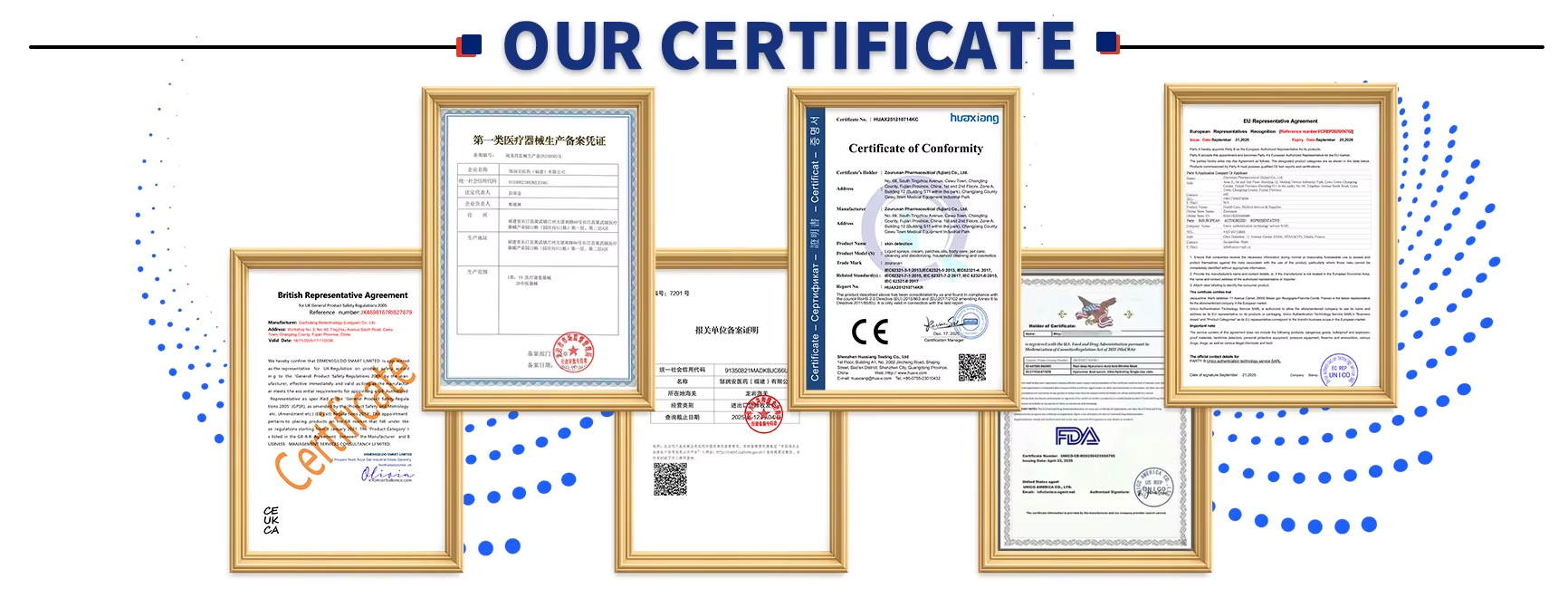 certifikáty na máplasti se stonožkou
